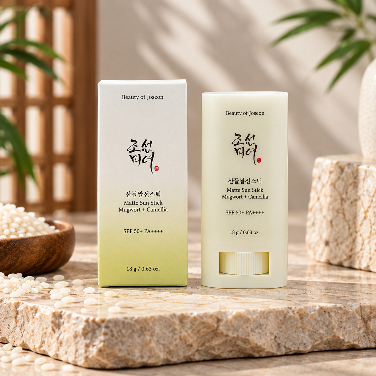 Beauty of Joseon Matte Sun Stick Mugwort + Camellia SPF50+ PA++++ 18g